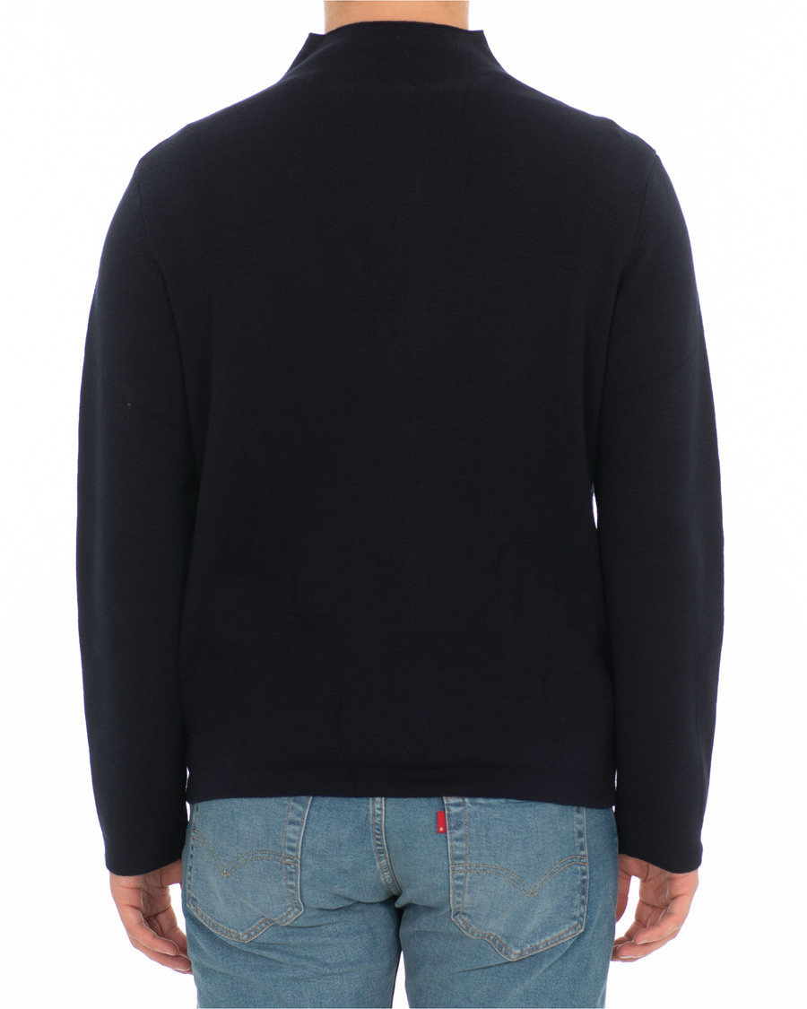 Herre | Trøjer | Filippa K | Leon Wool/Cotton Full Zip Cardigan Navy