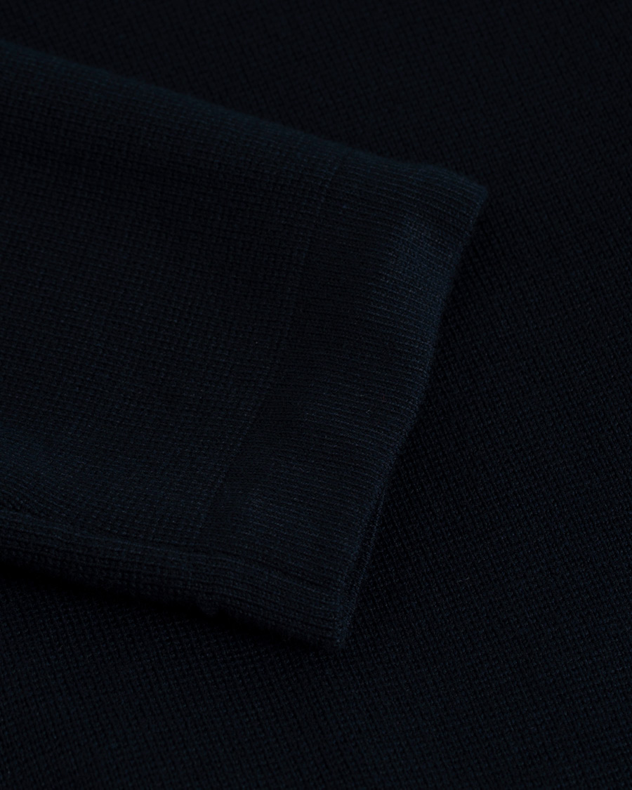 Herre | Trøjer | Filippa K | Leon Wool/Cotton Full Zip Cardigan Navy