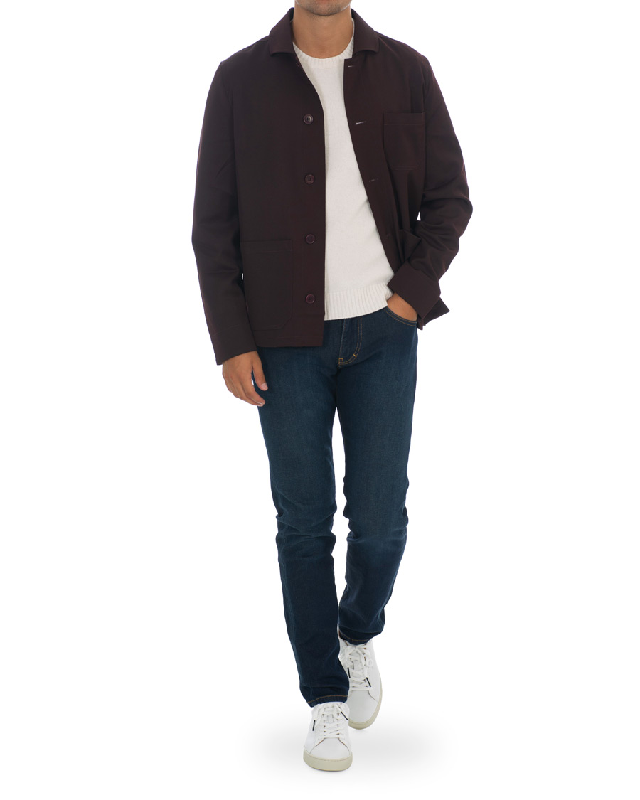 Herre | Blazere & jakker | Filippa K | Luis Gabardine Blazer Jacket Deep Shiraz