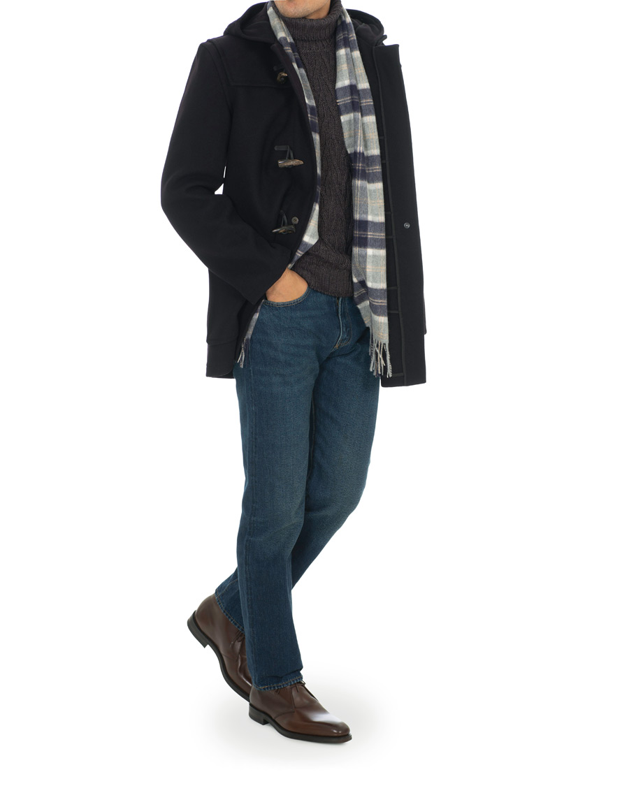 Herre | Jakker | Gloverall | Mens Mid Length Duffle Navy