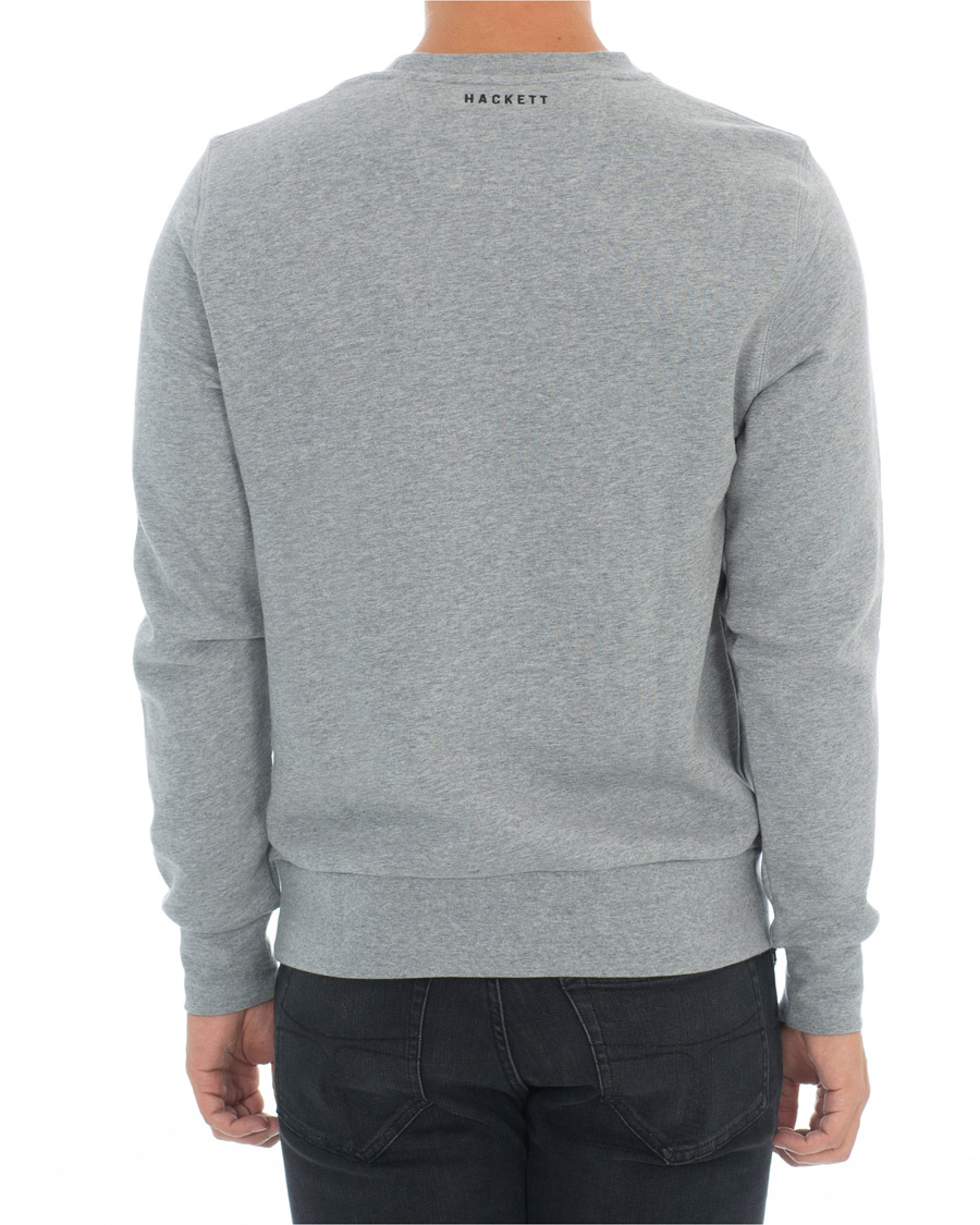 Herre | Trøjer | Hackett | Aston Martin Print Crew Neck Grey Marl