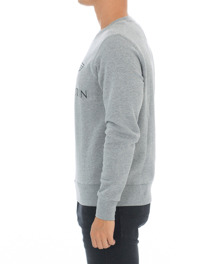 Herre | Trøjer | Hackett | Aston Martin Print Crew Neck Grey Marl