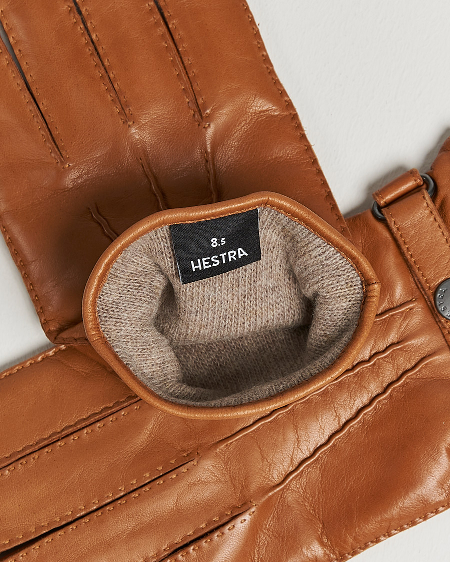 Herre | Hestra | Hestra | Jake Wool Lined Buckle Glove Cognac