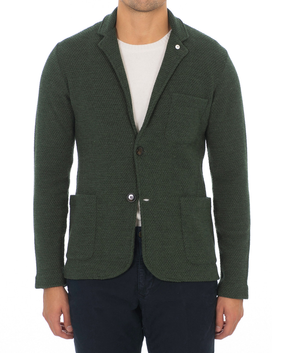 Herre | Blazere & jakker | L.B.M. 1911 | Knitted Cardigan Blazer Green