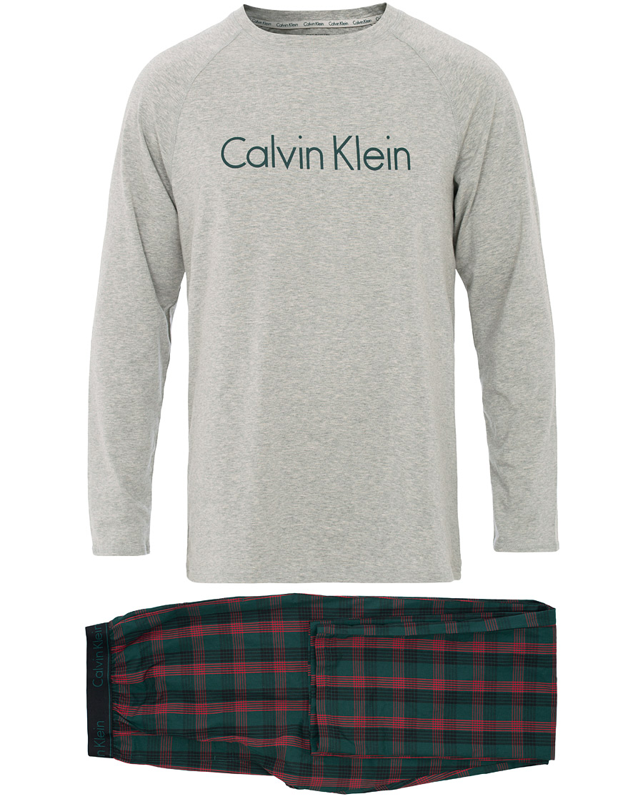 Herre | Pyjamas & Morgenkåber | Calvin Klein | Pyjama Set Grey/Checked