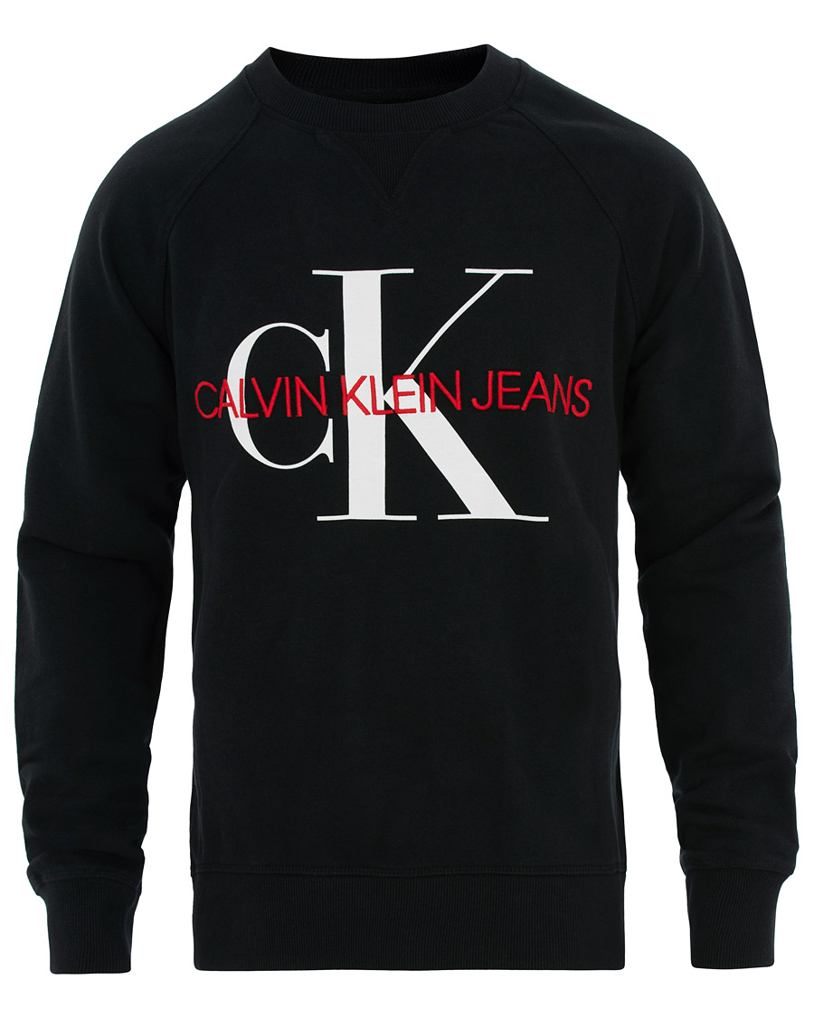 Herre | Trøjer | Calvin Klein Jeans | Washed Monogram Sweatshirt Black