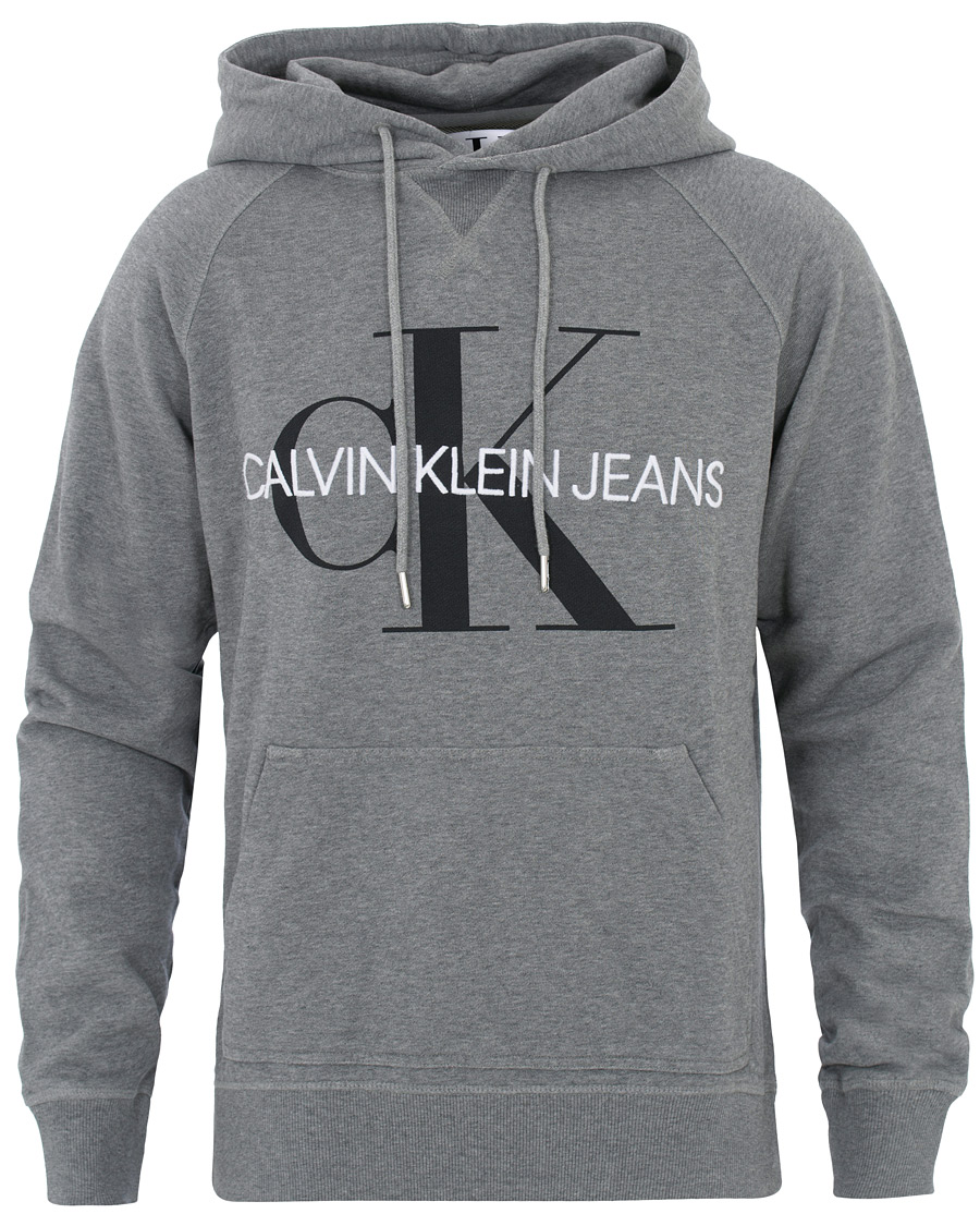Herre | Trøjer | Calvin Klein Jeans | Washed Monogram Hoodie Grey