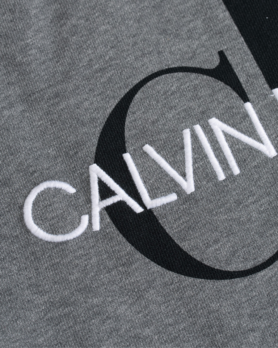 Herre | Trøjer | Calvin Klein Jeans | Washed Monogram Hoodie Grey