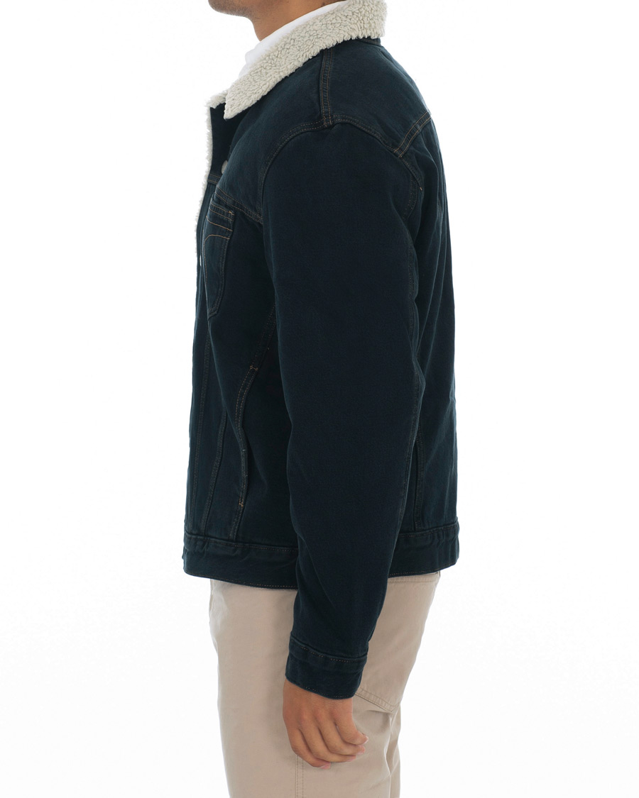 Herre | Jakker | Calvin Klein Jeans | Iconic Omega Sherpa Denim Jacket Black