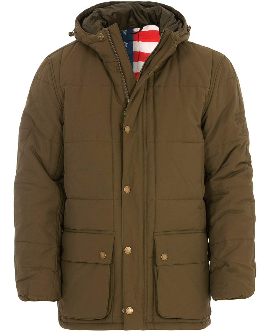Barbour International Steve McQueen Goshen Quilted Jacket Army