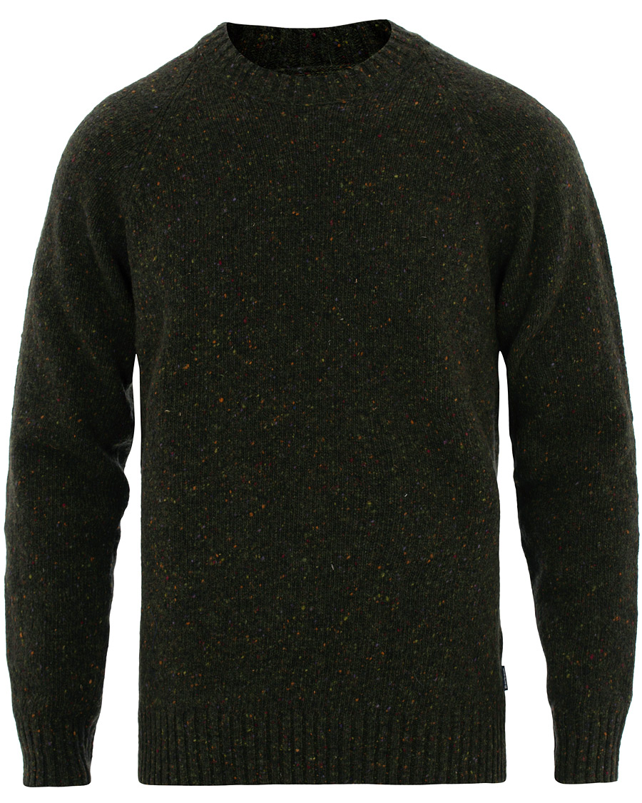 Herre | Trøjer | Barbour Lifestyle | Netherton Donegal Crew Forest Green