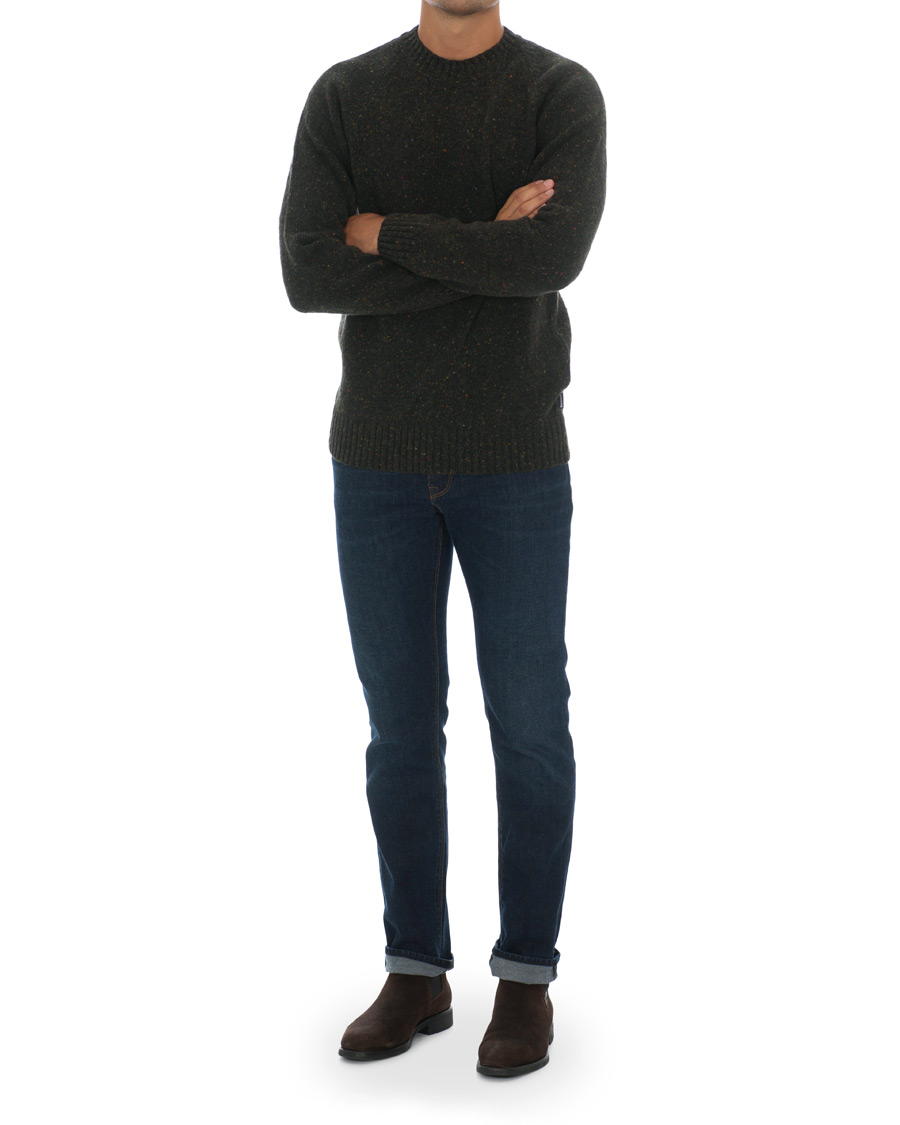 Herre | Trøjer | Barbour Lifestyle | Netherton Donegal Crew Forest Green