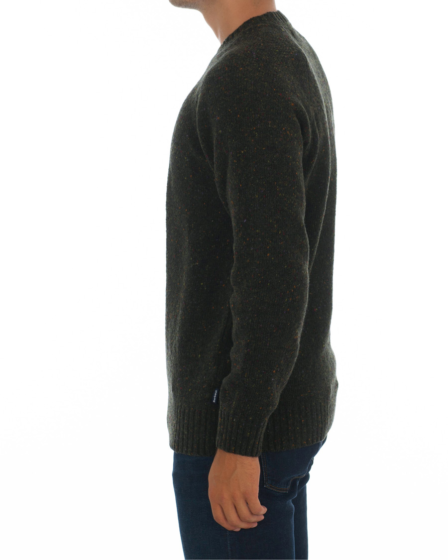 Herre | Trøjer | Barbour Lifestyle | Netherton Donegal Crew Forest Green