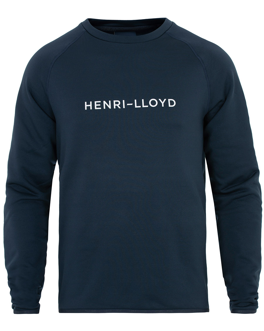 Herre | Trøjer | Henri-Lloyd | Henri Lloyd Fremantle Stripe Crew Neck Sweatshirt Navy Blue