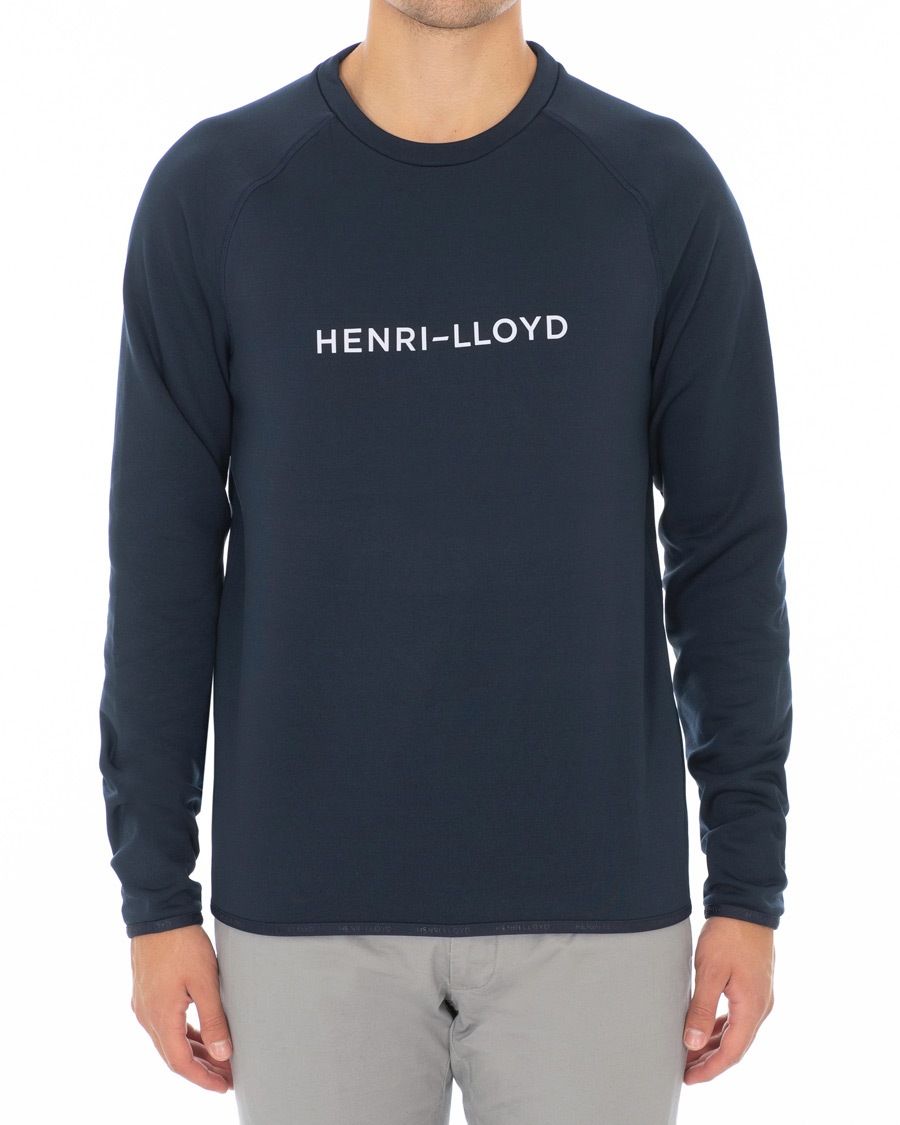 Herre | Trøjer | Henri-Lloyd | Henri Lloyd Fremantle Stripe Crew Neck Sweatshirt Navy Blue