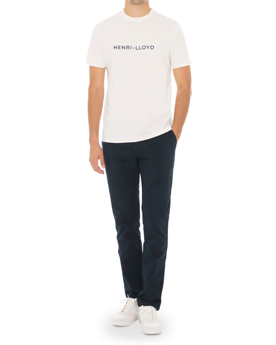 Herre | T-Shirts | Henri-Lloyd | Henri Lloyd Fremantle Stripe Crew Neck Tee Cloud White