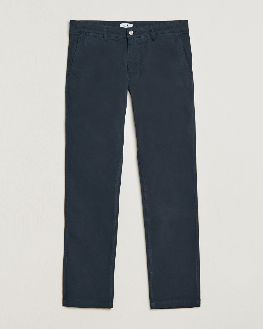 Herre | Bukser | NN07 | Marco Slim Fit Stretch Chinos Navy Blue