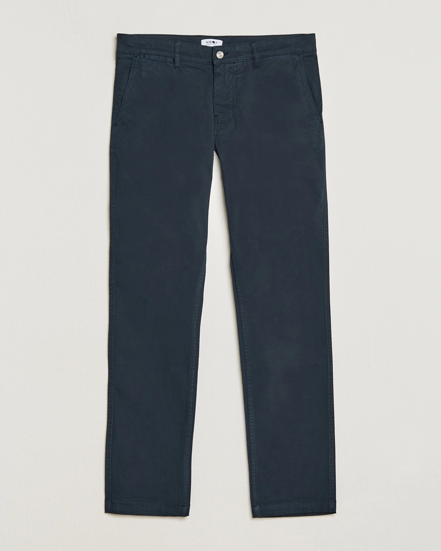 Herre | Bukser | NN07 | Marco Slim Fit Stretch Chinos Navy Blue
