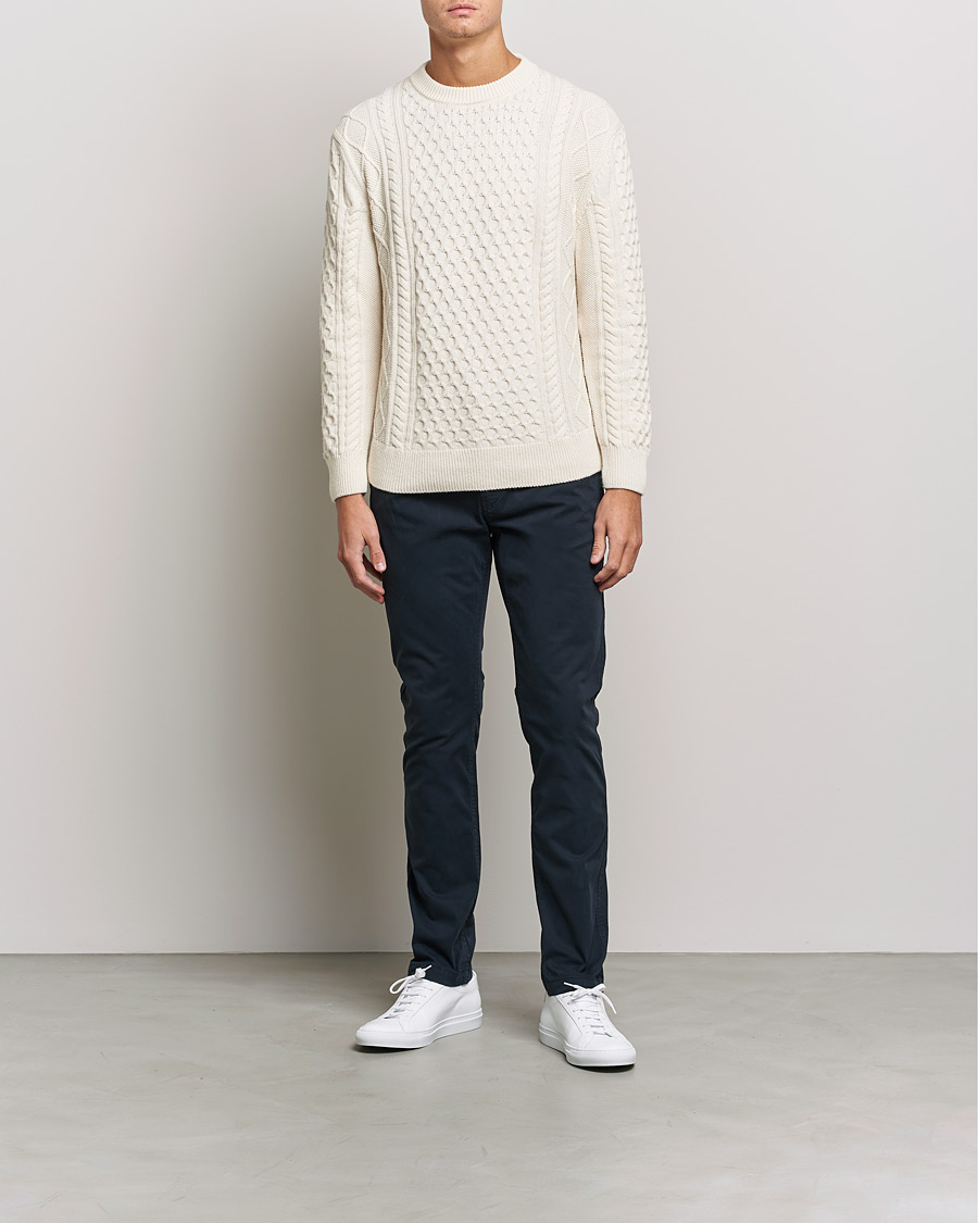 Herre | Bukser | NN07 | Marco Slim Fit Stretch Chinos Navy Blue