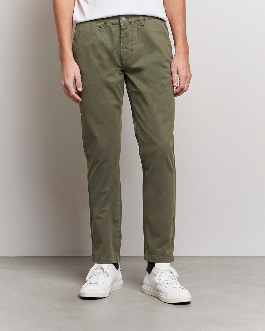 Herre | Afdelinger  | NN07 | Marco Slim Fit Stretch Chinos Army Green