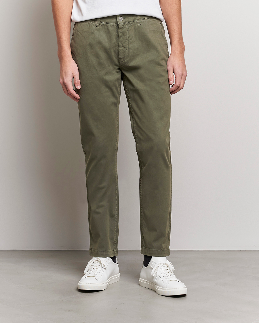 Herre | NN07 | NN07 | Marco Slim Fit Stretch Chinos Army Green