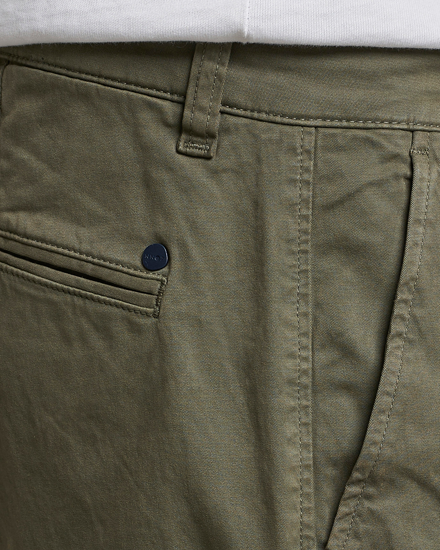 Herre | Bukser | NN07 | Marco Slim Fit Stretch Chinos Army Green
