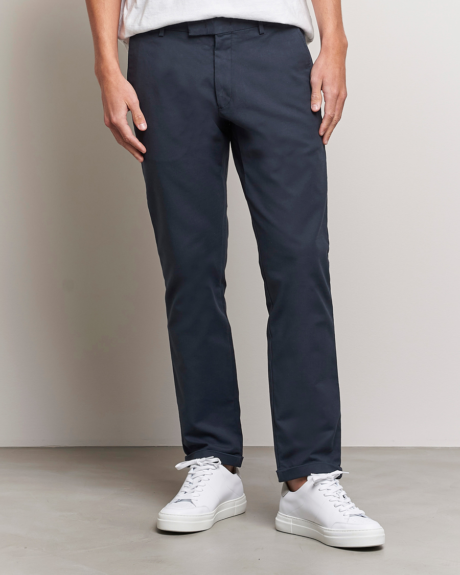 Herre | NN07 | NN07 | Scott Regular Fit Stretch Trousers Navy Blue