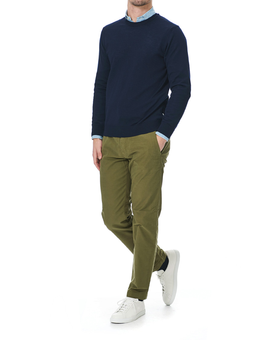Herre | Bukser | NN07 | Steven Regular Fit Stretch Chinos Moss Green