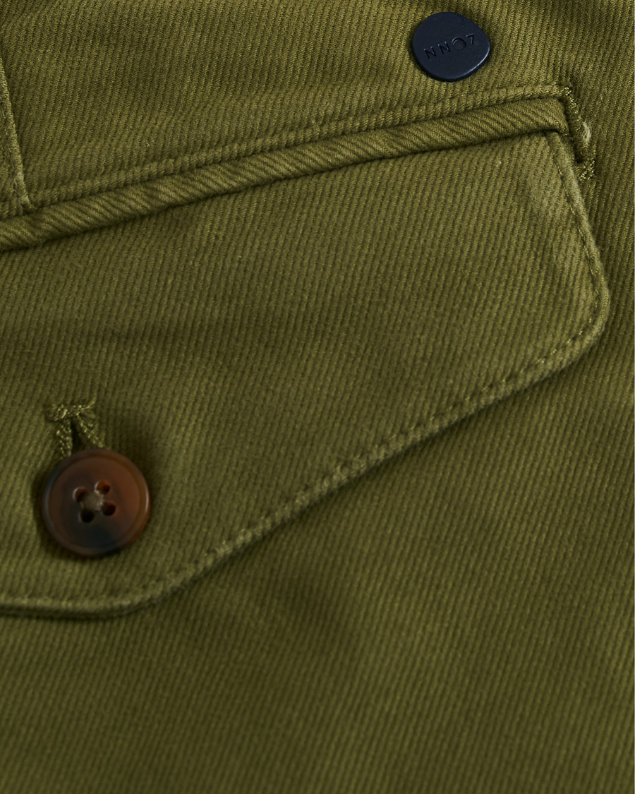 Herre | Bukser | NN07 | Steven Regular Fit Stretch Chinos Moss Green