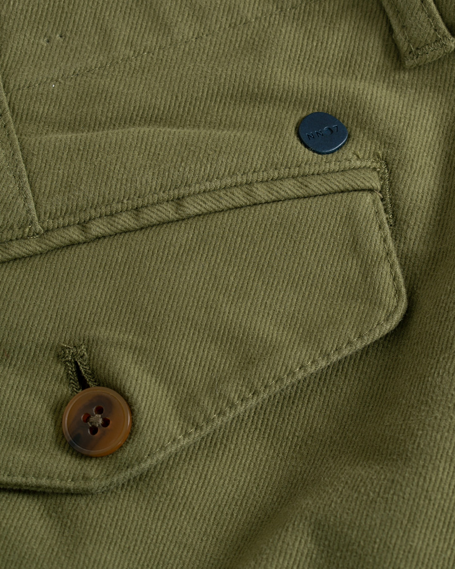 Herre | Bukser | NN07 | Steven Regular Fit Stretch Chinos Moss Green