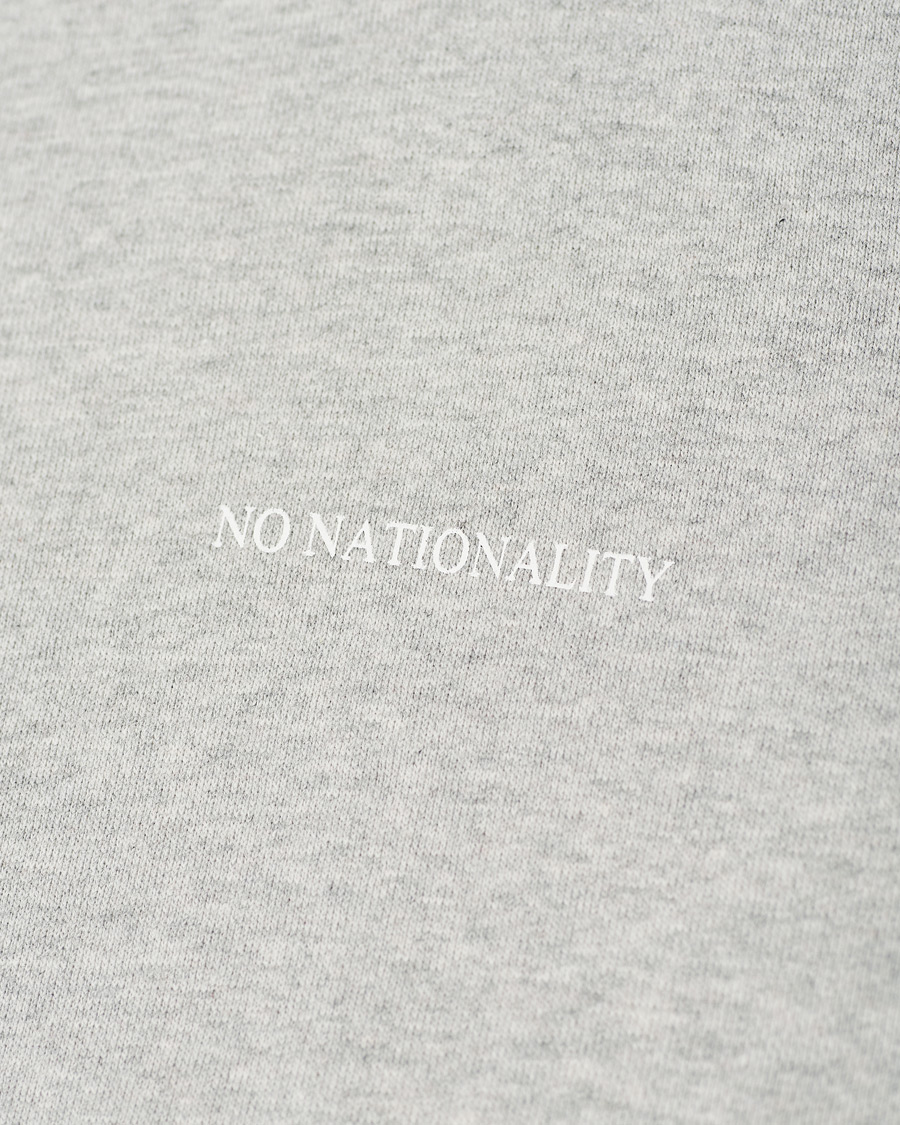 Herre | Trøjer | NN07 | Barrow Printed Hoodie Light Grey Melange
