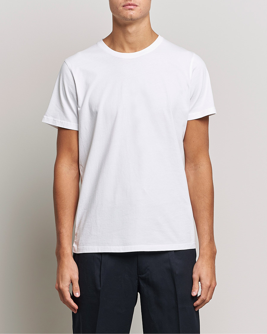 Herre | Kortærmede t-shirts | NN07 | Pima Crew Neck Tee White