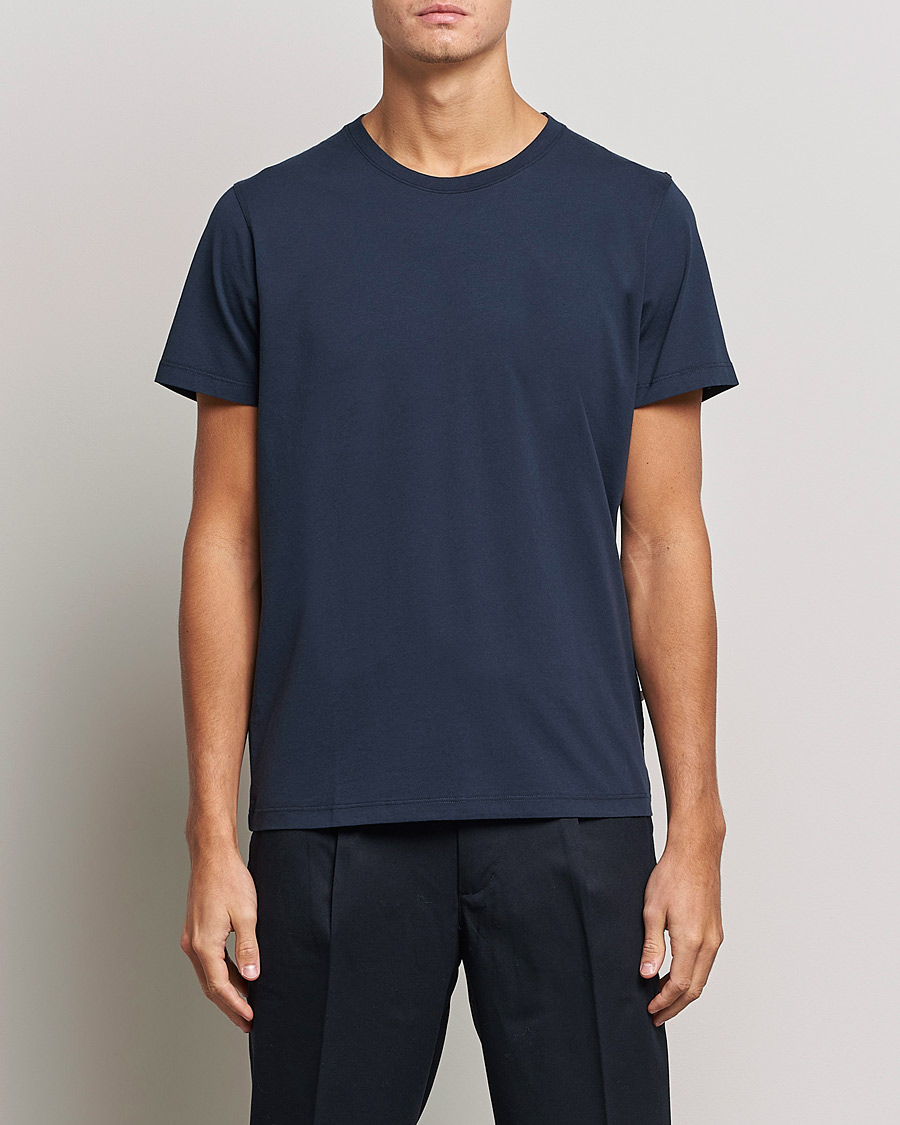 Herre | Klær | NN07 | Pima Crew Neck Tee Navy Blue