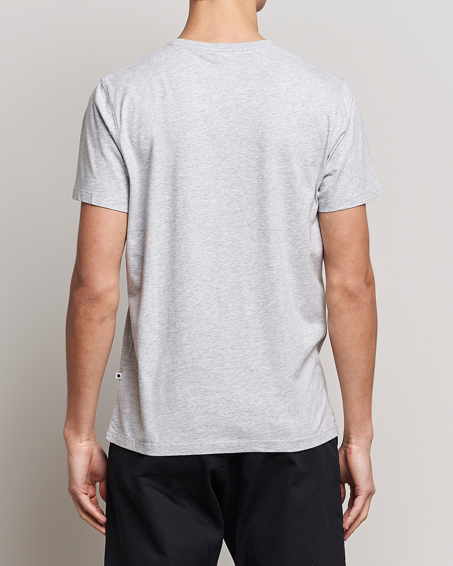 Herre | T-Shirts | NN07 | Pima Crew Neck Tee Light Grey Melange