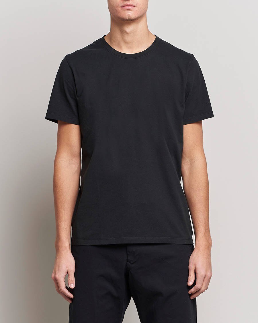 Herre | Sorte t-shirts | NN07 | Pima Crew Neck Tee Black