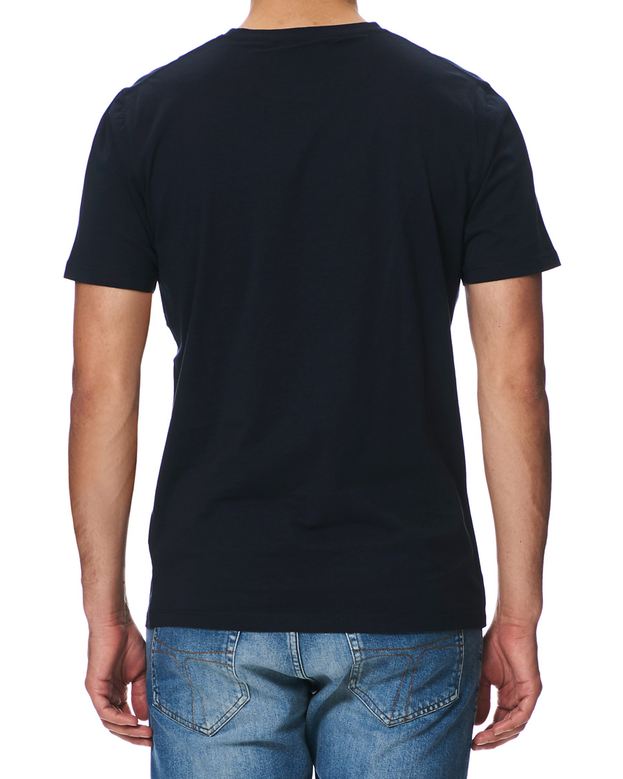 Herre | T-Shirts | NN07 | Ethan Printed Crew Neck Tee Navy Blue