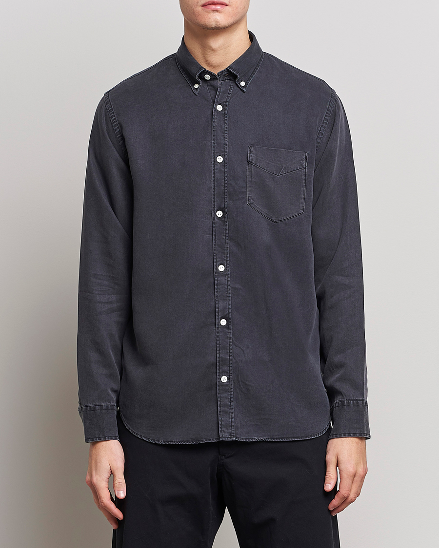 Herre | Denimskjorter | NN07 | Levon Tencel Denim Shirt Black
