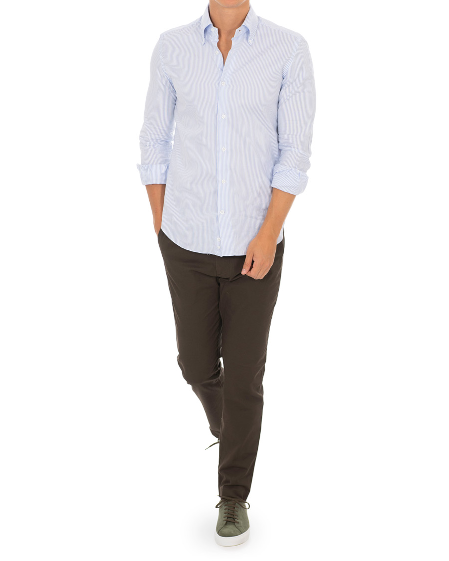 Herre | Bukser | NN07 | Theo Regular Fit Stretch Chinos Brown