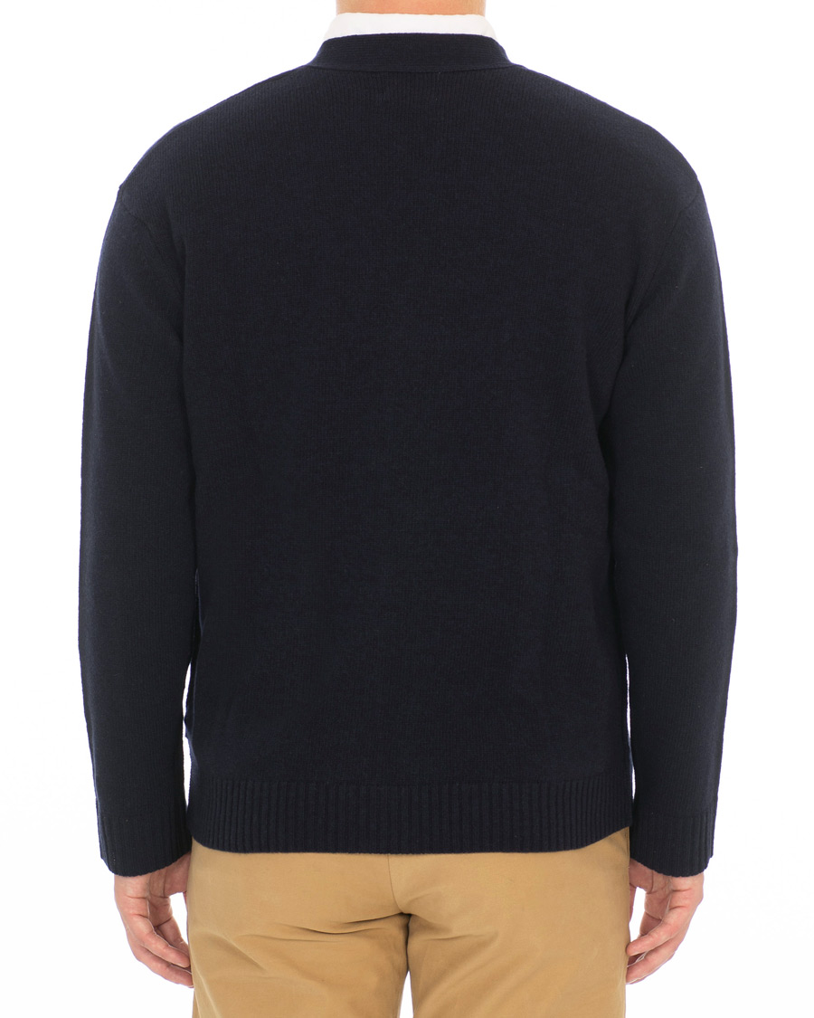Herre | Trøjer | NN07 | Bjorn Wool Cardigan Navy Blue
