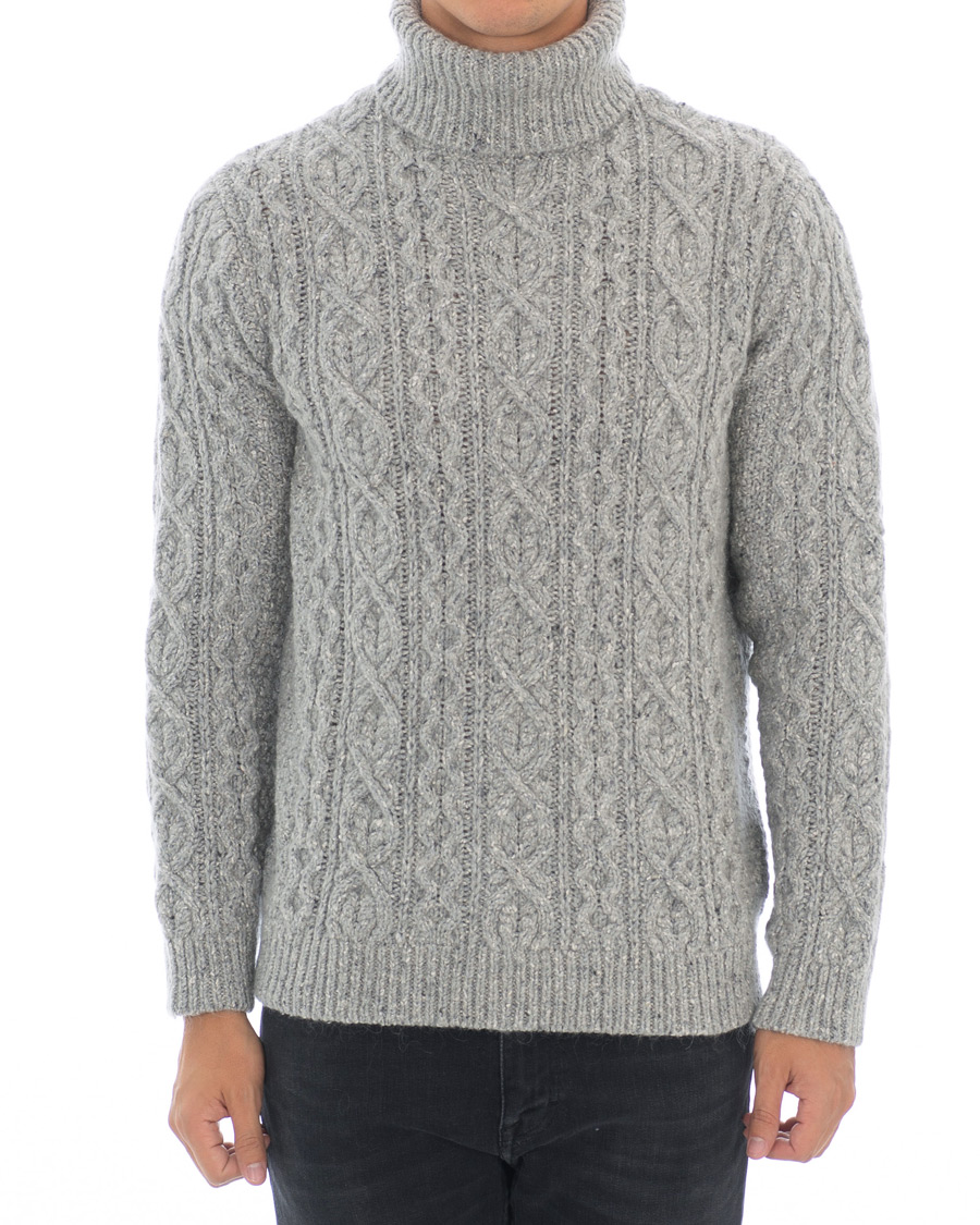 Herre | Trøjer | NN07 | Bert Cable Rollneck Grey