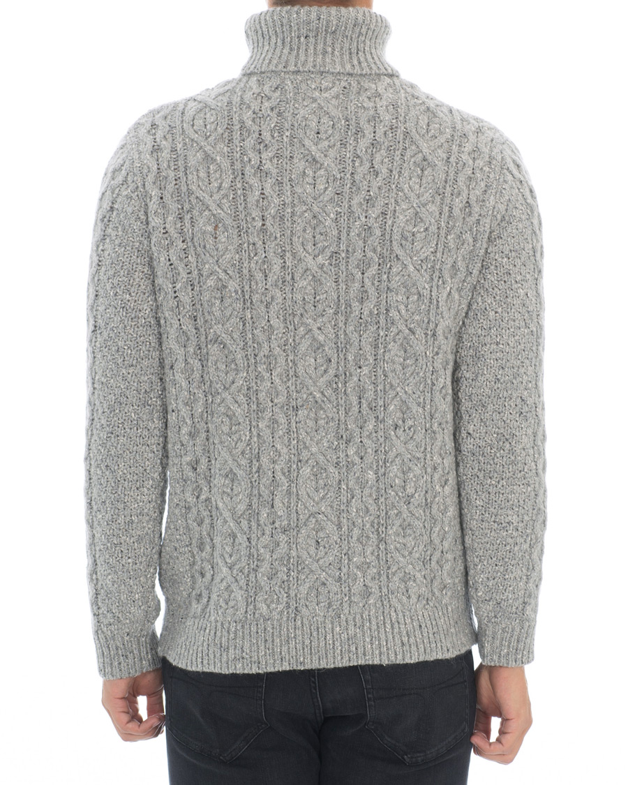 Herre | Trøjer | NN07 | Bert Cable Rollneck Grey