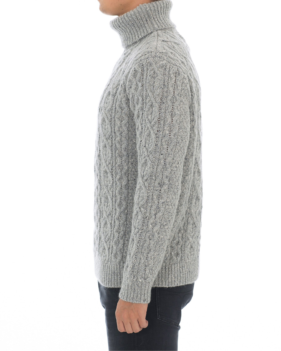 Herre | Trøjer | NN07 | Bert Cable Rollneck Grey