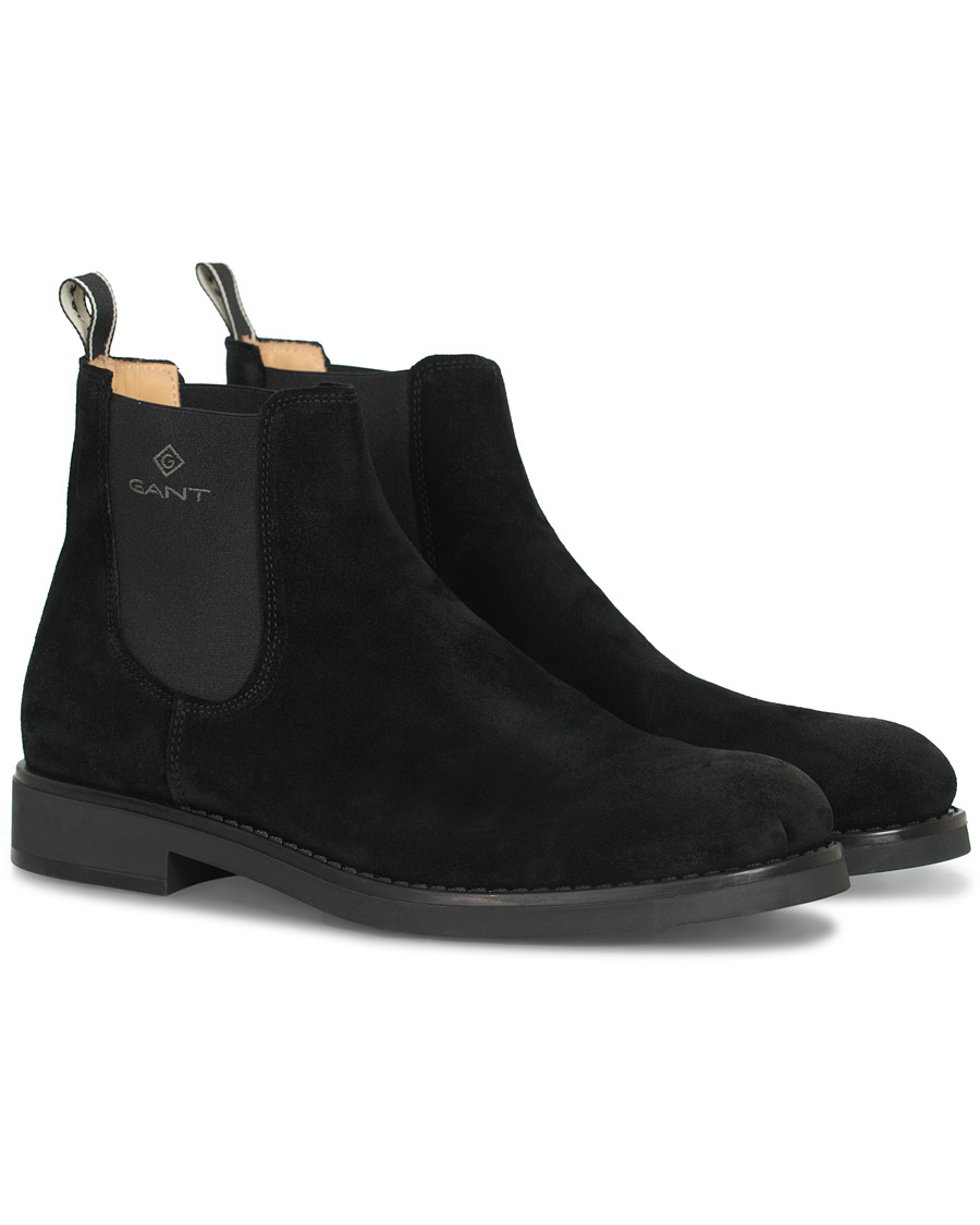 Herre | GANT Oscar Chelsea Boot Black Suede | GANT | Oscar Chelsea Boot Black Suede