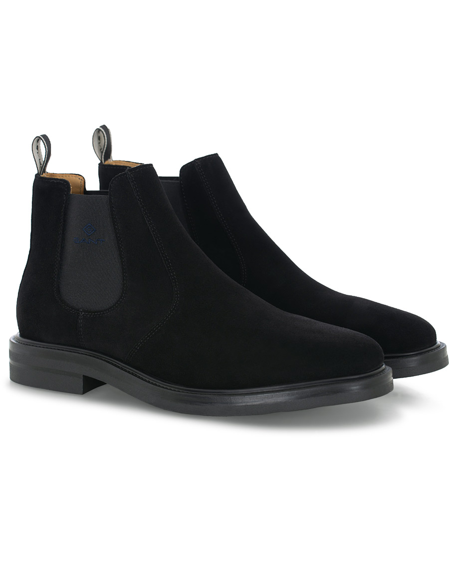 Herre | GANT Fargo Chelsea Boot Black Suede | GANT | Fargo Chelsea Boot Black Suede