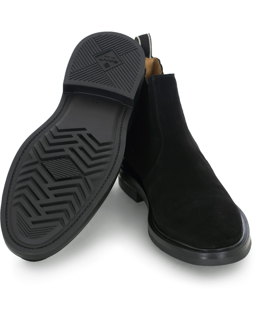Herre | GANT Fargo Chelsea Boot Black Suede | GANT | Fargo Chelsea Boot Black Suede