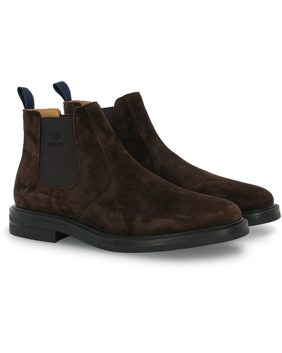 Herre | GANT Fargo Chelsea Boot Dark Brown Suede | GANT | Fargo Chelsea Boot Dark Brown Suede