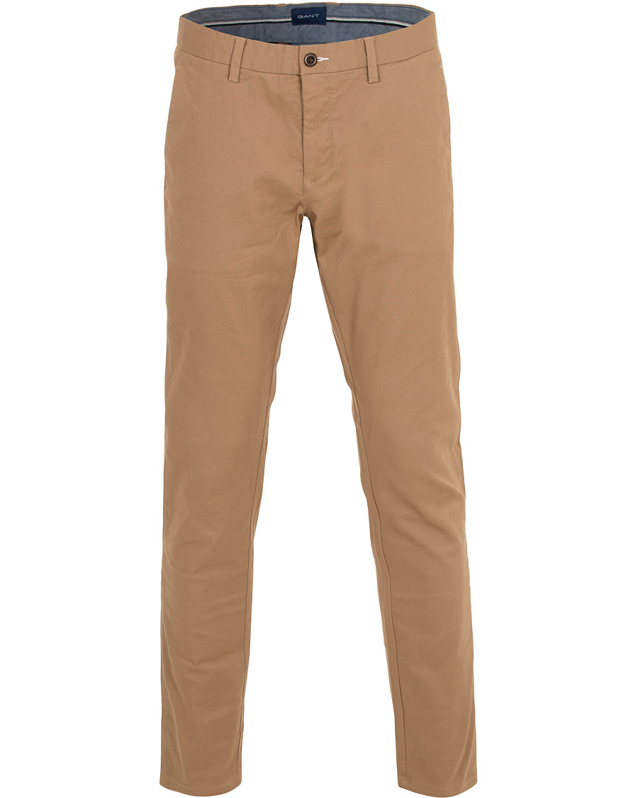 Herre | Bukser | GANT | Slim Fit Tech Prep Chino Warm Khaki W30L32