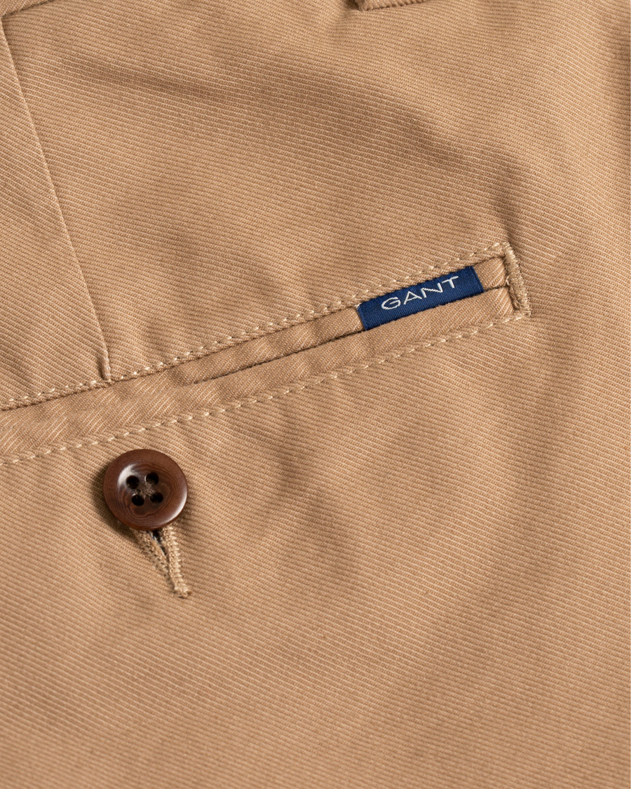Herre | Bukser | GANT | Slim Fit Tech Prep Chino Warm Khaki W30L32
