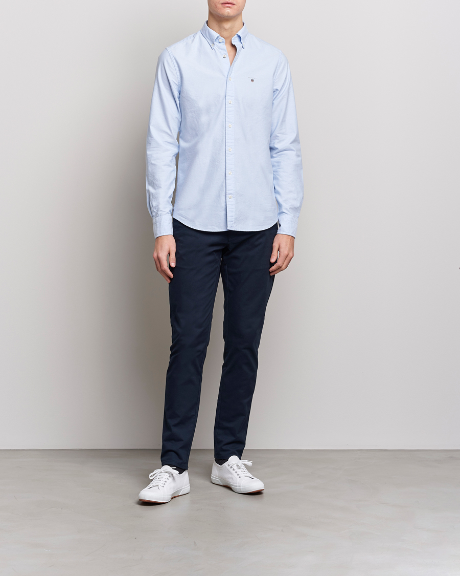 Herre | Bukser | GANT | Slim Fit Tech Prep Chino Marine