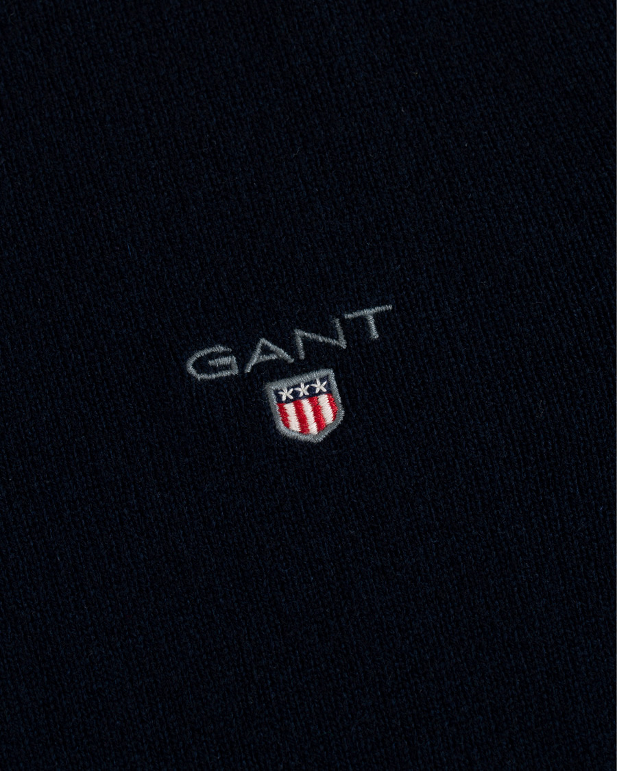 Herre | Trøjer | GANT | Lambswool Crew Neck Pullover Marine